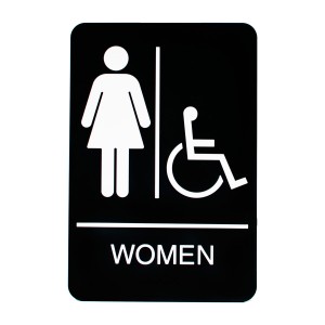 Women Handicap Restroom Sign